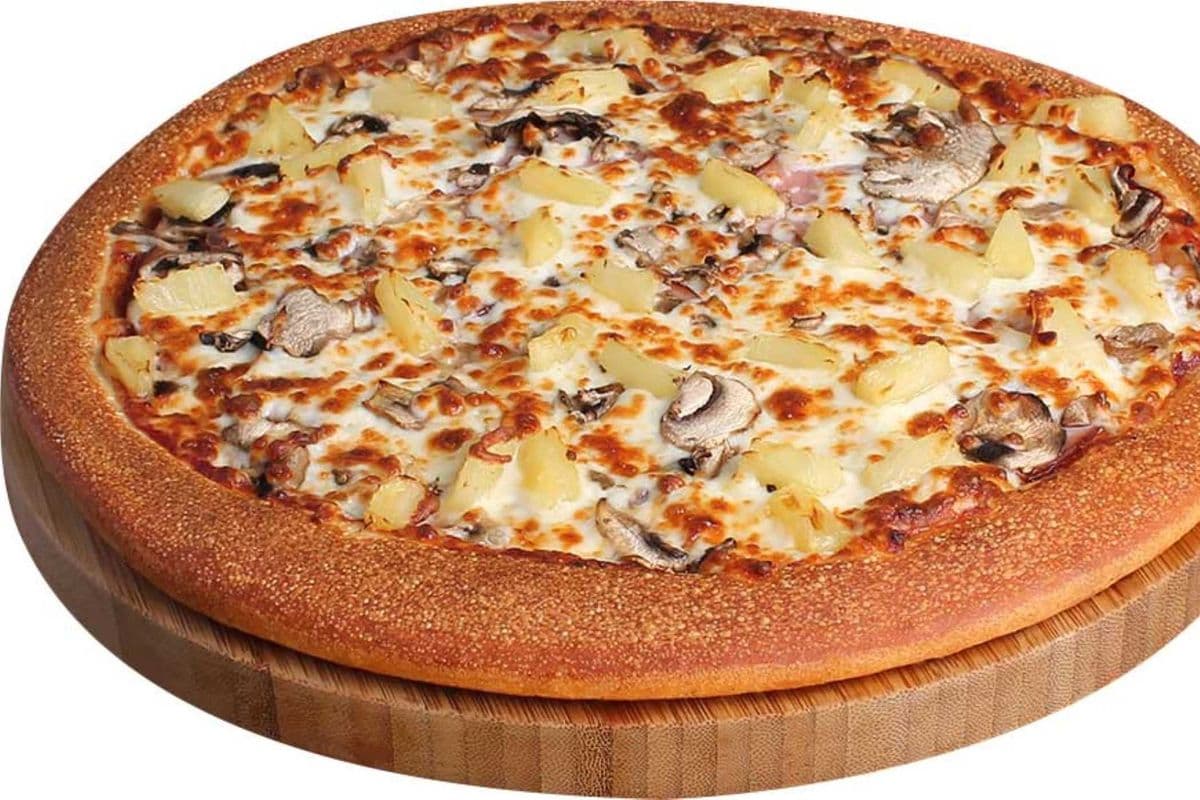 10" Ham, Mushroom, Pineapple (First Pizza)