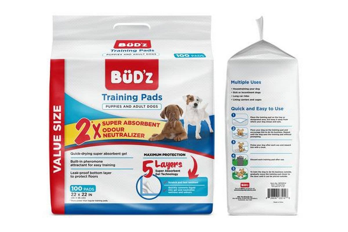 BuD'z - Disposable Training Pads (100 Pads)