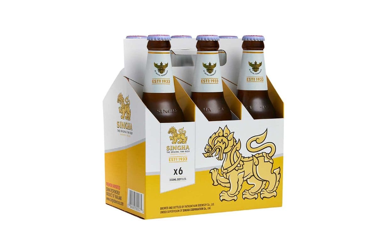 676395. SINGHA THAI LAGER (6 x 330ML (BOTTLES))