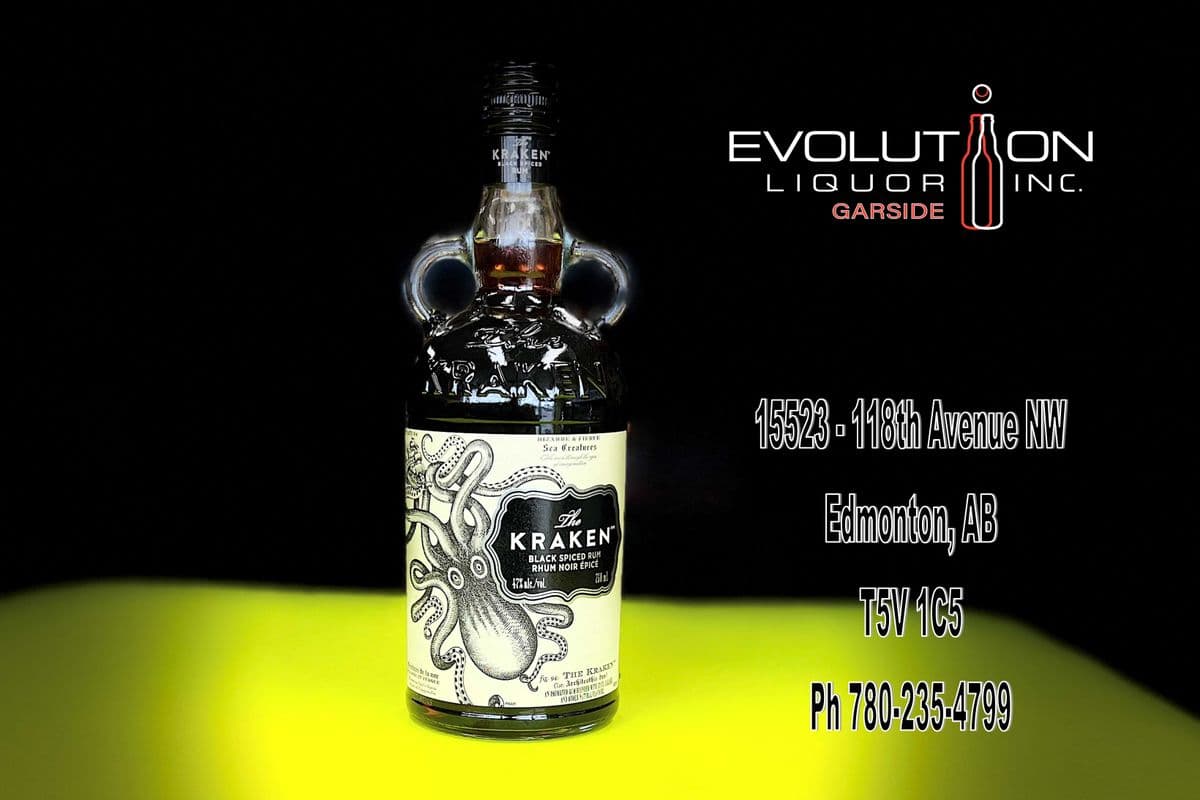 The Kraken Black Spiced Rum 0750G (1 x 750ml Glass Bottle)