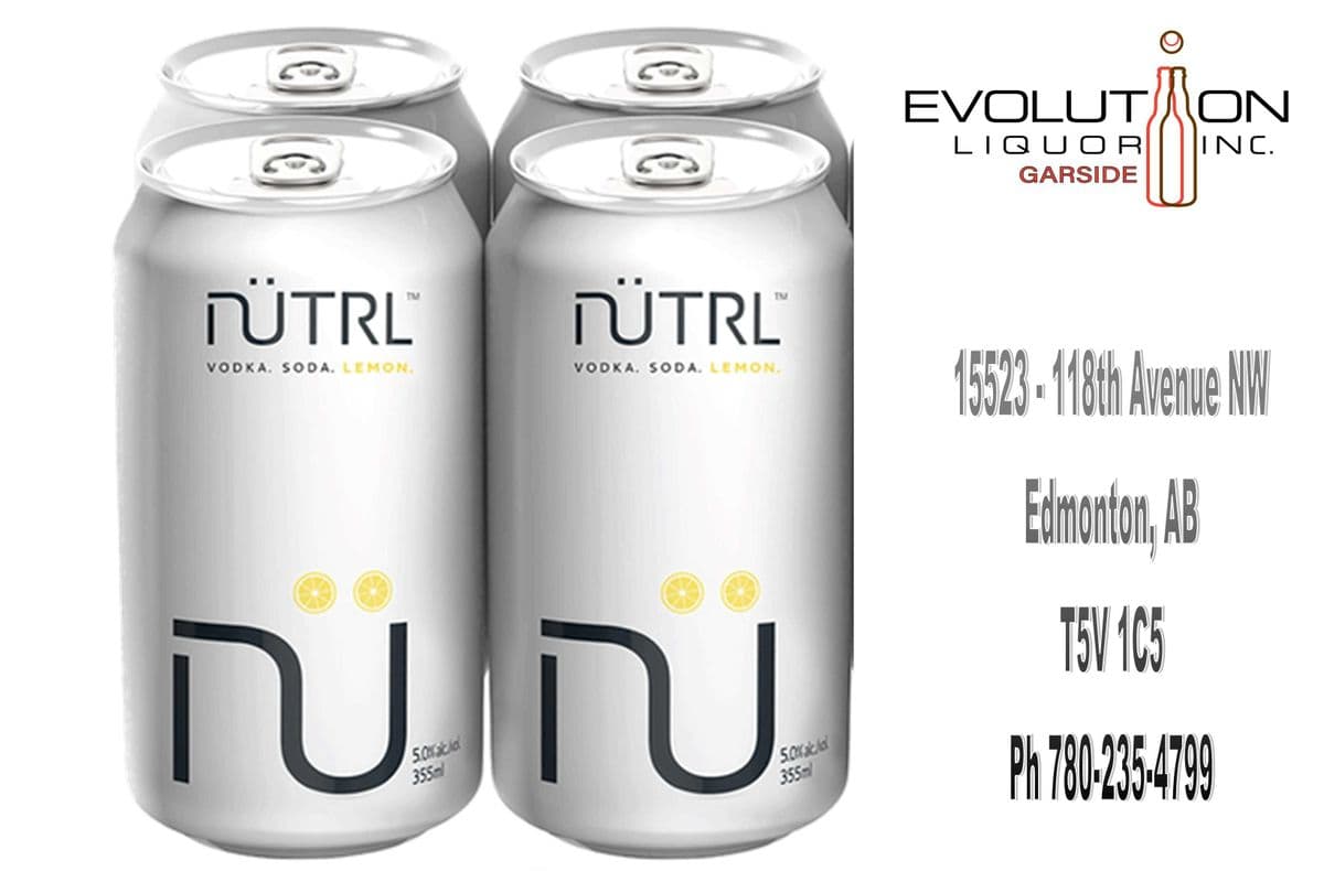 Nutrl Vodka Soda Lemon C355-04 (4 x 355ml Can)
