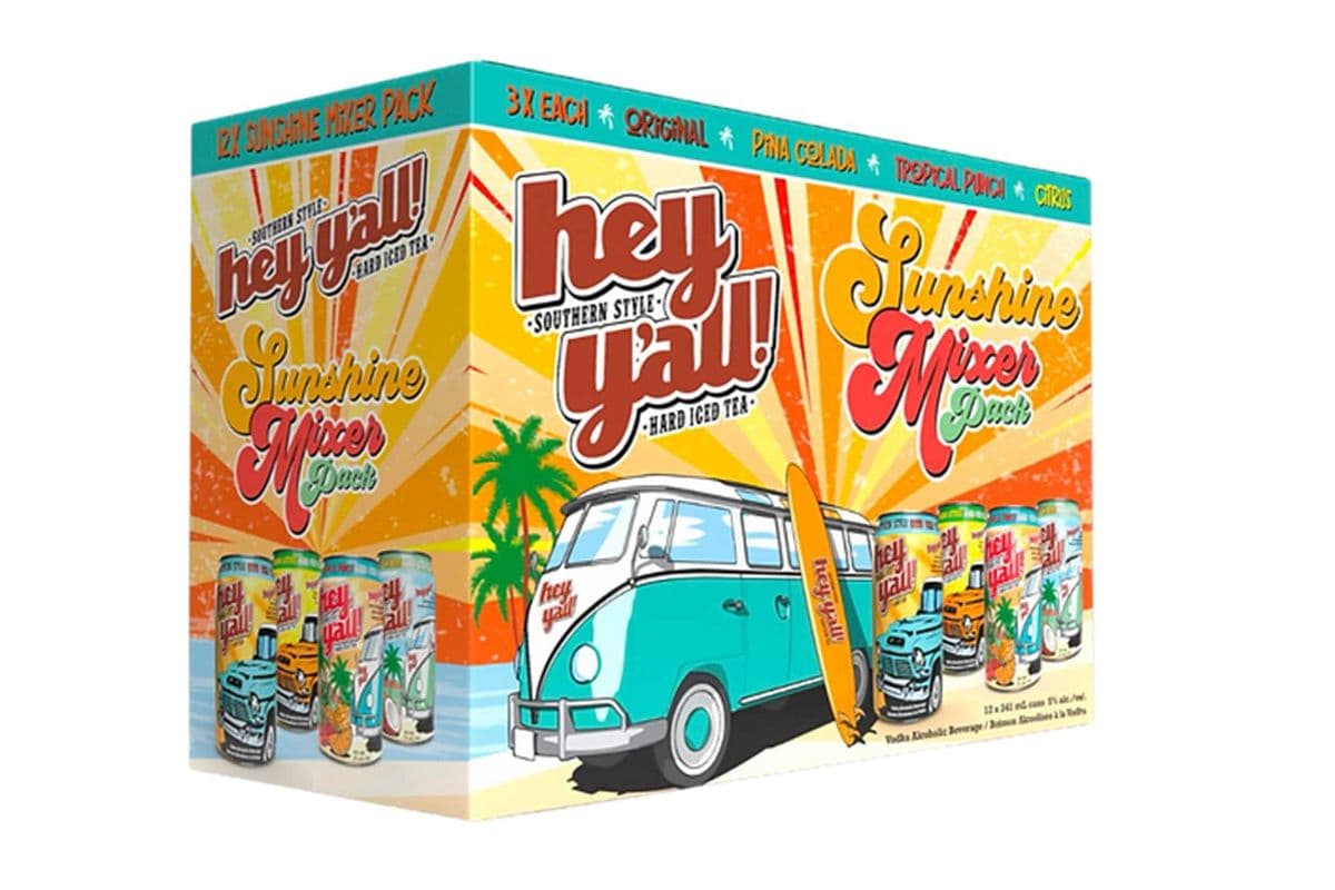 HEY YALL SUNSHINE MIXER PACK 12 CANS (NEW ITEM) (12 x 355 ML)