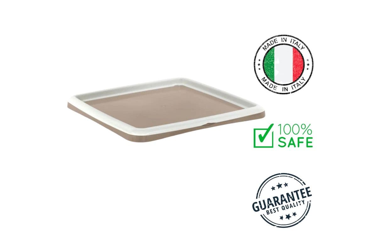 Bergamo - Tray For Puppy Pads Taupe Dog - 22 x 22 In