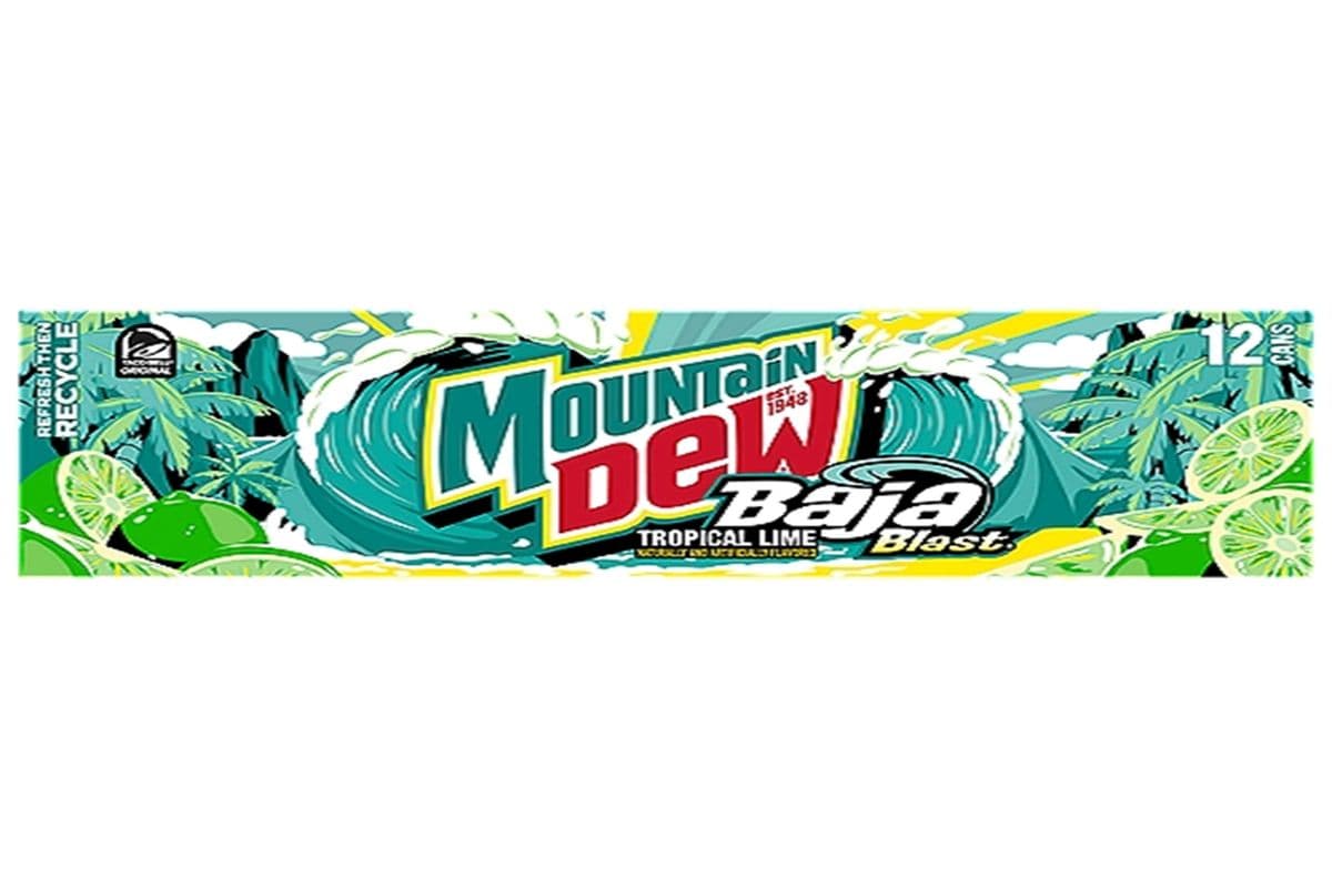 Mtn dew baja blast tropical lime