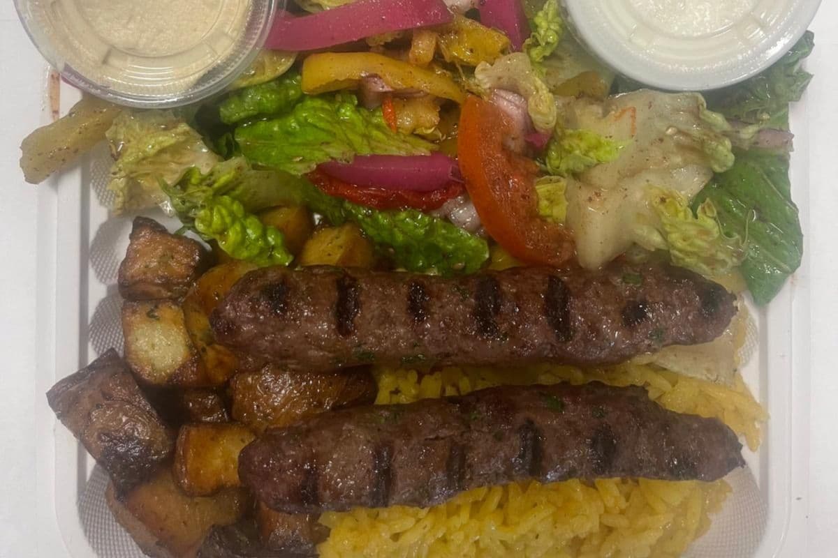 2 Skewer Plate Kabab