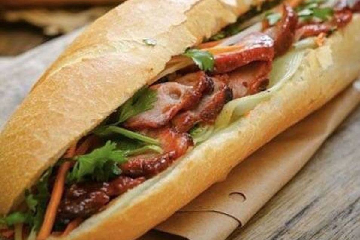 47. BBQ Pork Banh Mi Sandwich (Char Siu)