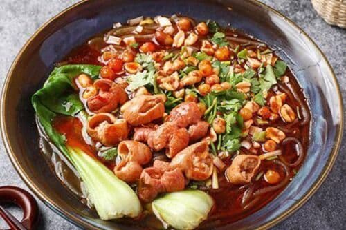 Rice Noodles with Pork Intestines