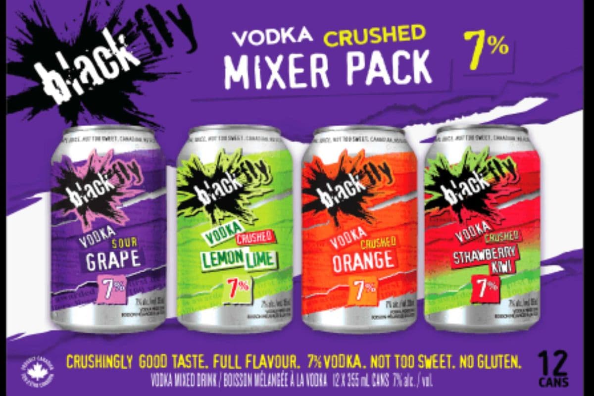 Black Fly Purple Vodka Crush 24 pack (24 x 355ml)