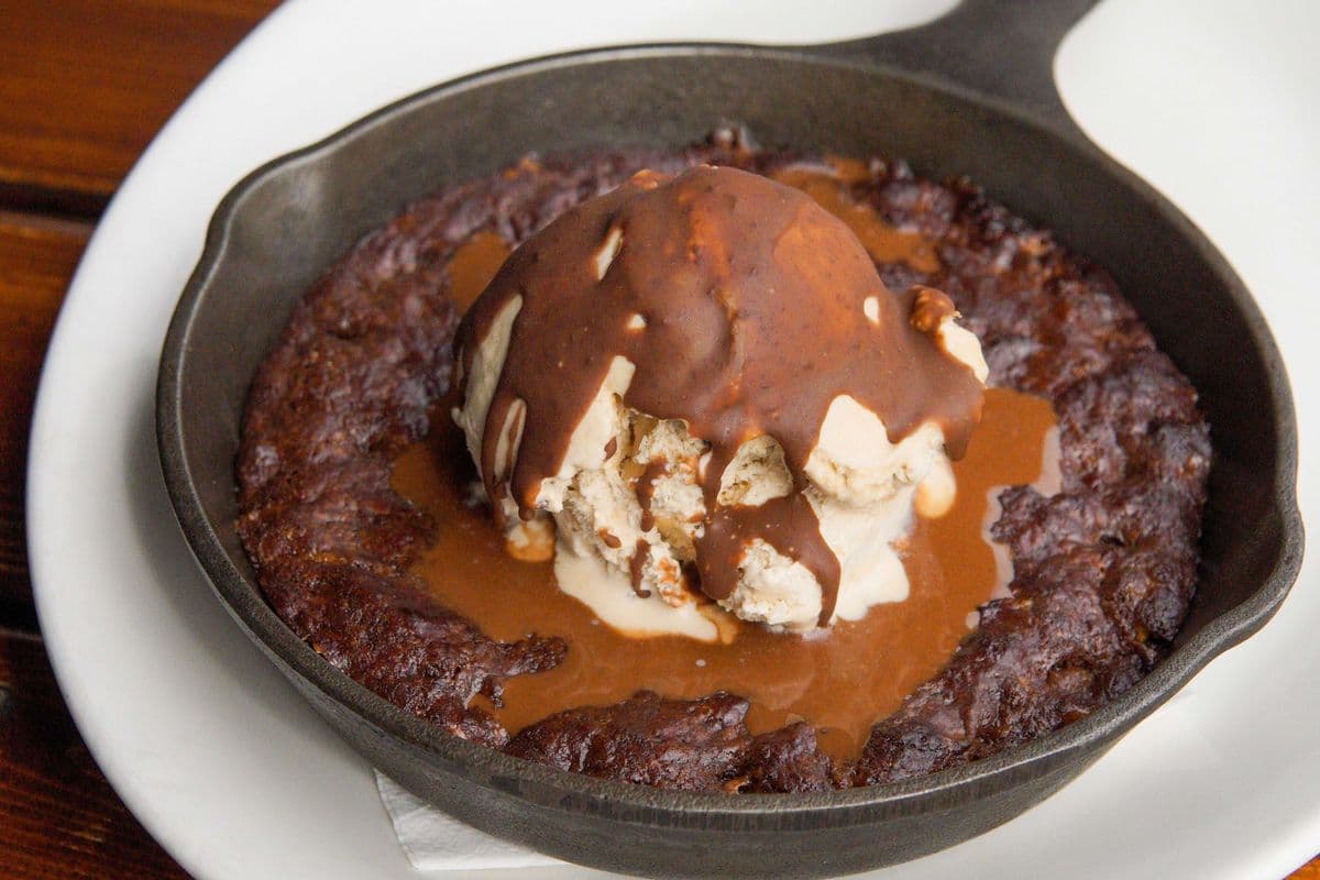 Skillet Cookie: Double Chocolate Chip w/ Skor Bits