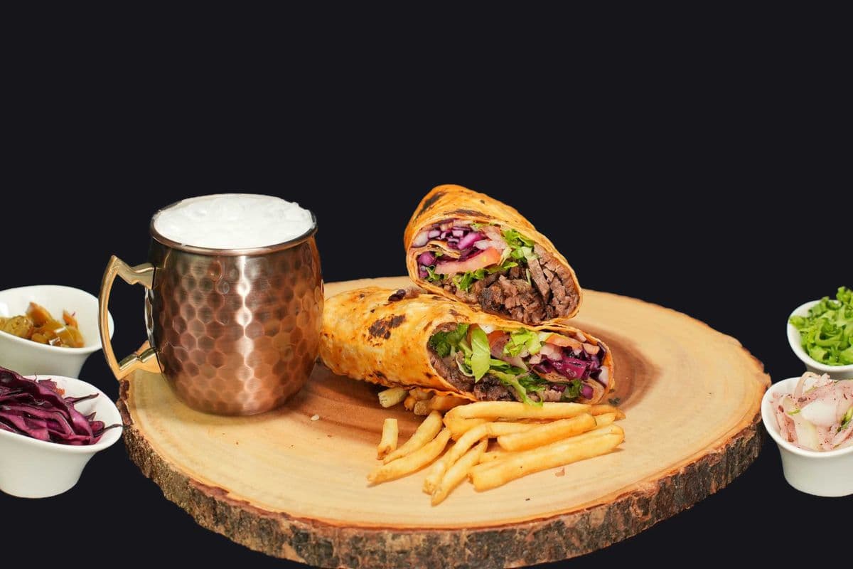Beef Doner Wrap (Lavash Bread)