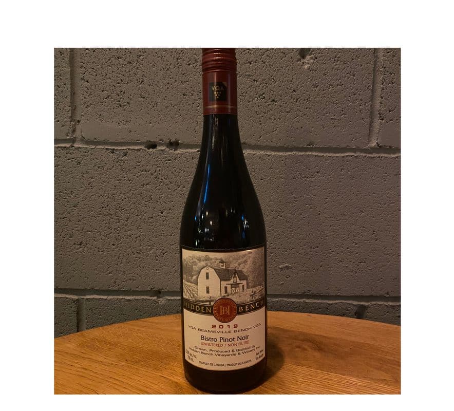 Hidden Bench Bistro Pinot Noir Beamsville (1 x 750 ml)