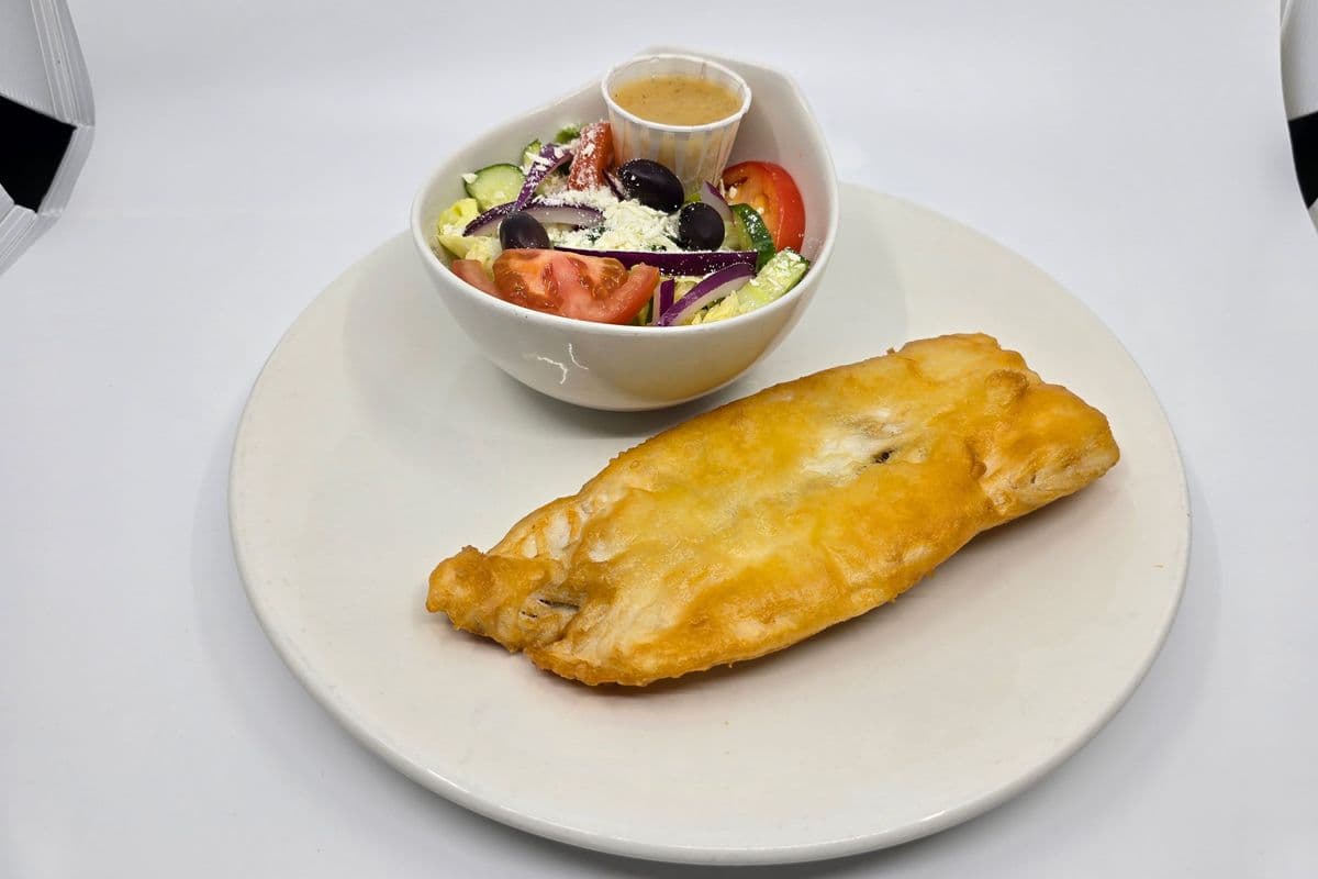 Haddock with Greek Salad