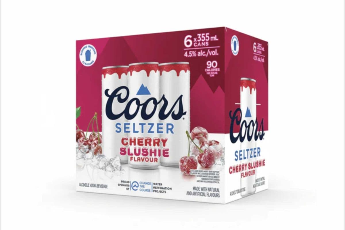 Coors Seltzer Cherry Slushie 6 Can (6 x 355ml)