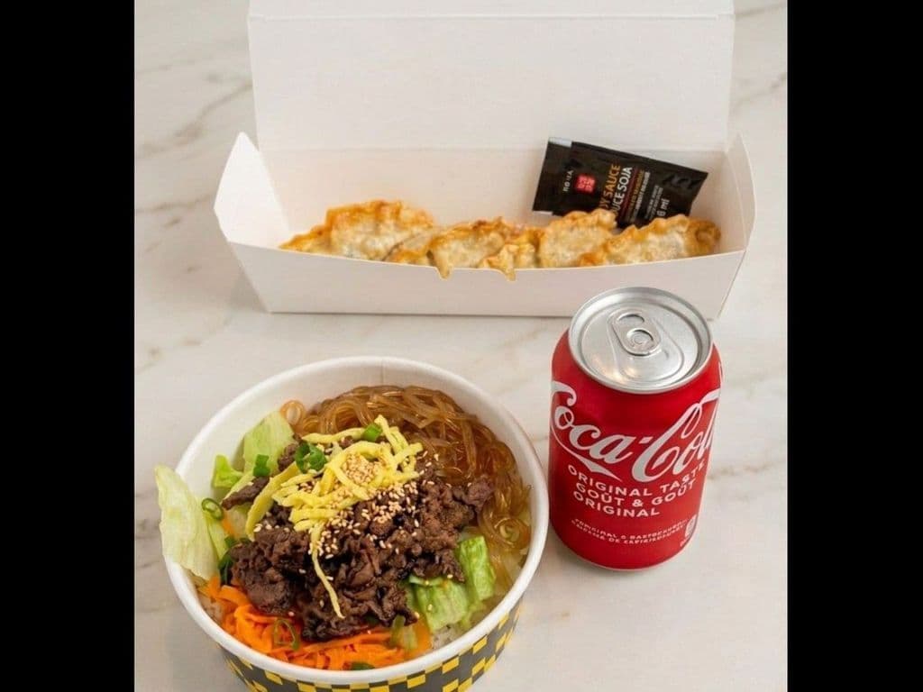 Beef Rice Bowl & Dumpling Combo 비프라이스볼 만두 콤보