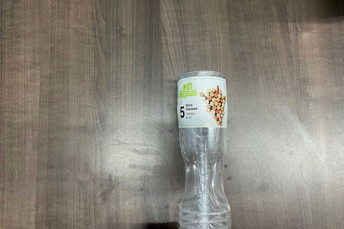 Wine Glass Plastic 5pc (5 Pack)