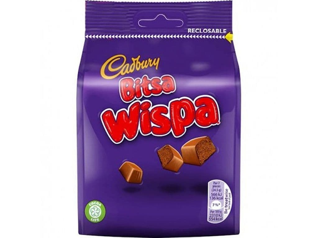 Cadbury Bitsa Wispa UK British Bubbly Milk Chocolate Bites