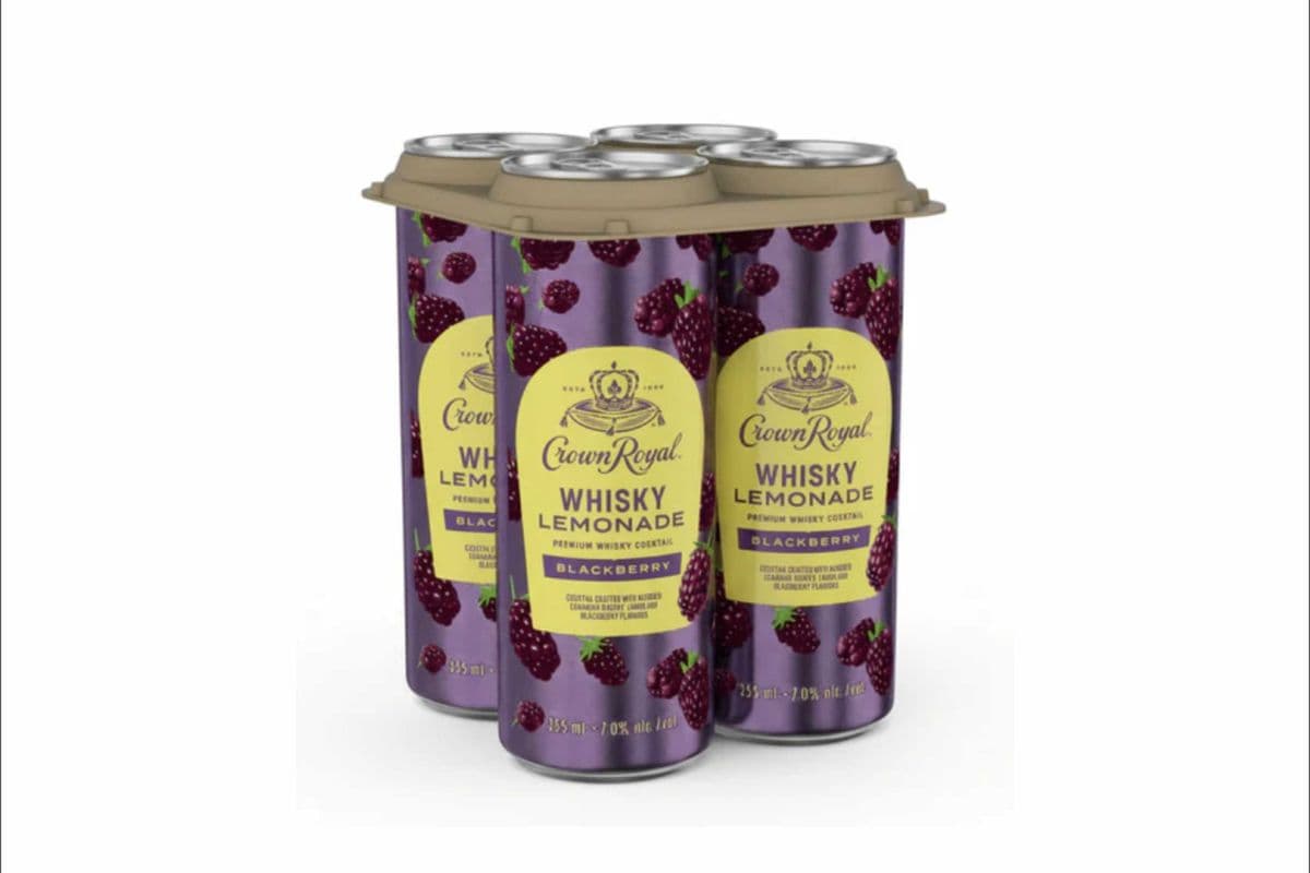 Crown Royal Blackberry whisky lemonade 4*473ml (4 x 473ml)