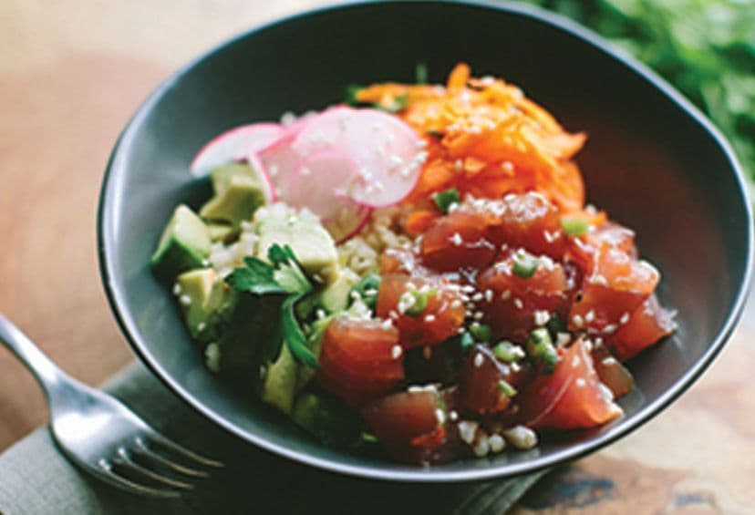 Salmon-Saumon Poke Bol