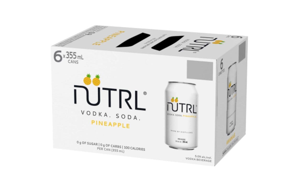 NUTRL VODKA SODA PINEAPPLE 6CAN (1 x 355ML)