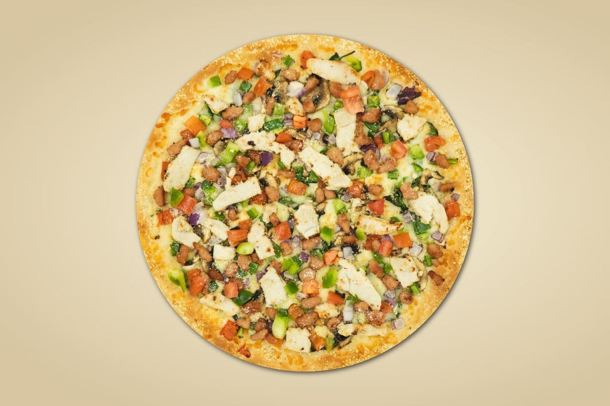 29. 8" Personal Alfredo Chicken Bacon Pizza