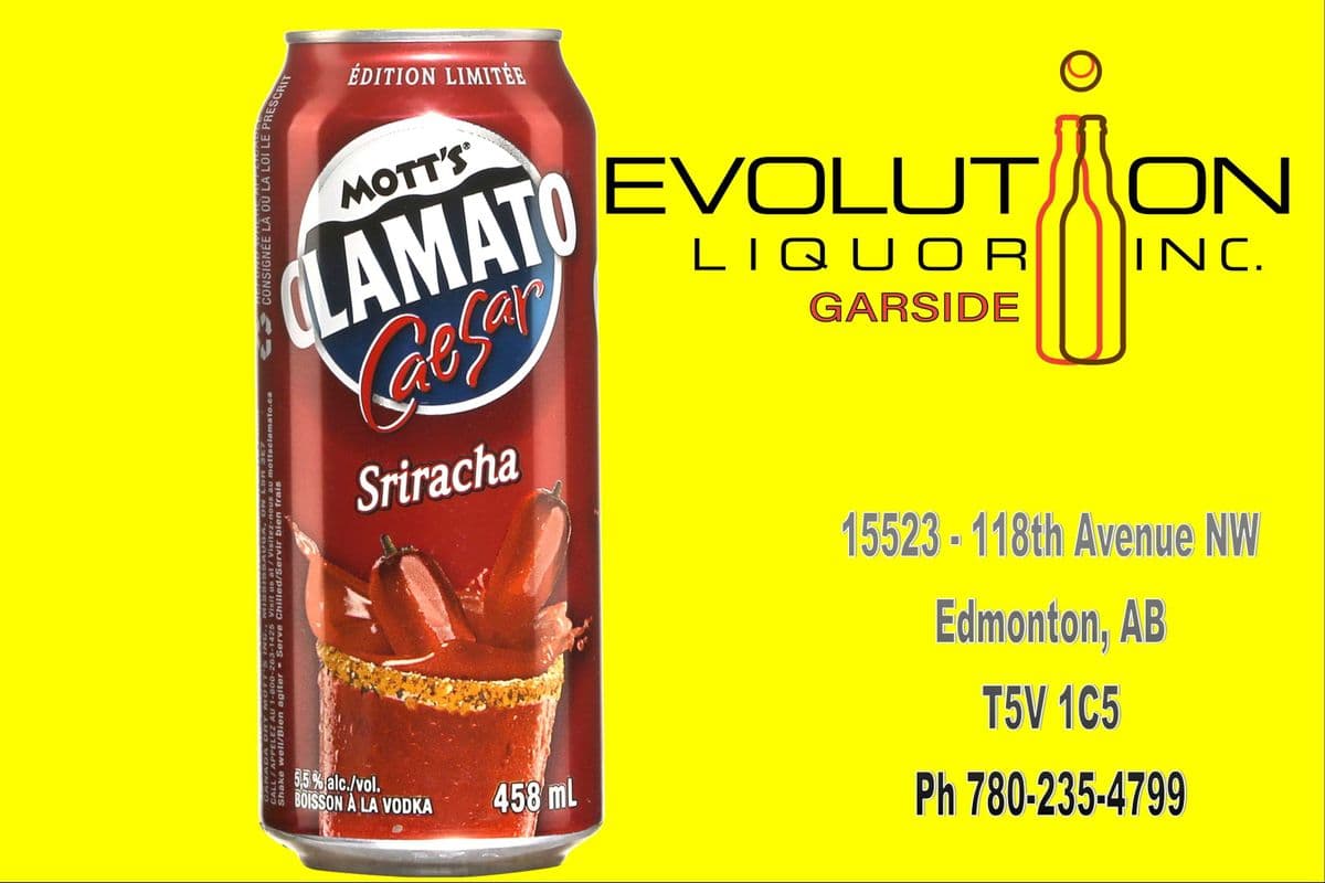 Mott's Clamato Caesar Sriracha C458-01 (1 x 458 ml Can)