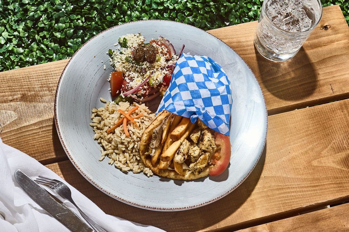 Souvlaki Wrap Meal Box