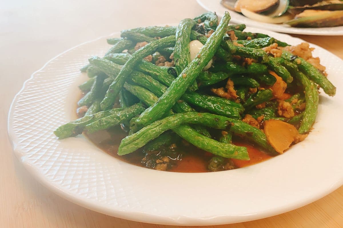 32.Green Bean with Minced Pork