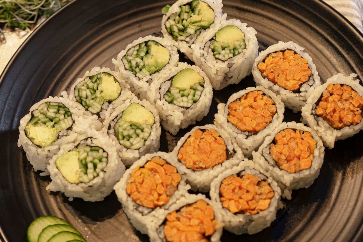 Yam Tempura & Avocado Cucumber Roll