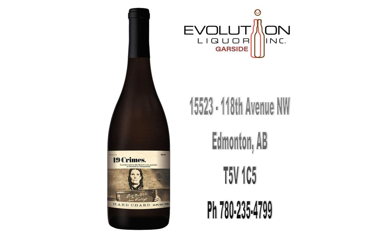 19 Crimes Hard Chardonnay 0750G (1 x 750ml Glass Bottle)
