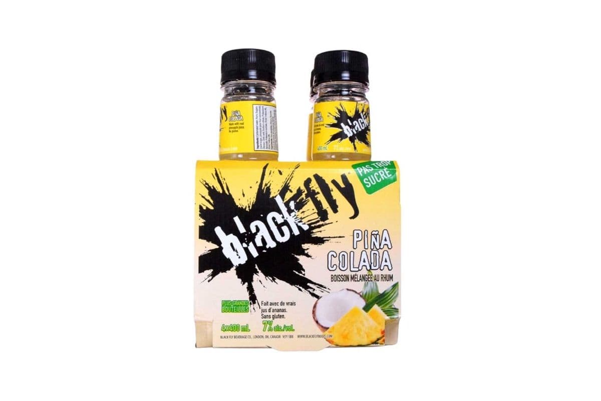 862086. BLACK FLY RUM PINA COLADA (4 x 400ML (BOTTLES))