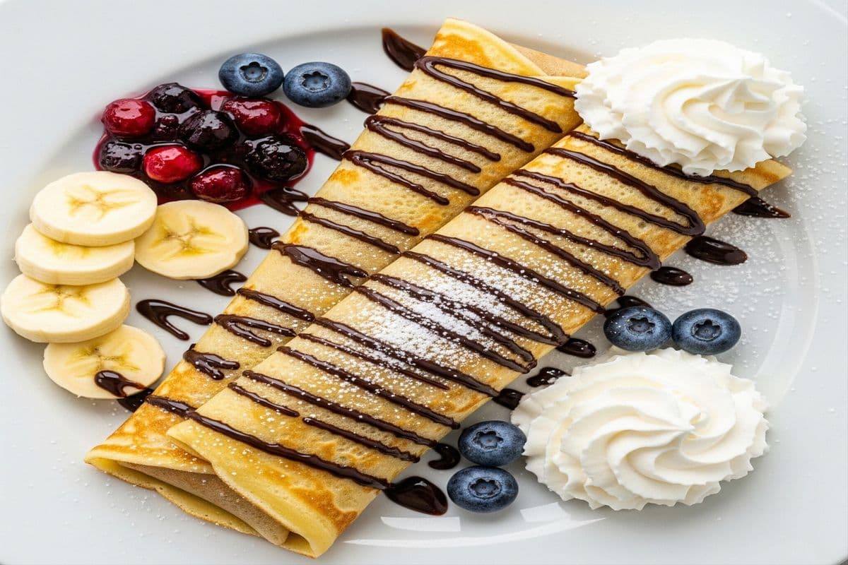 Banana Berry Crepes
