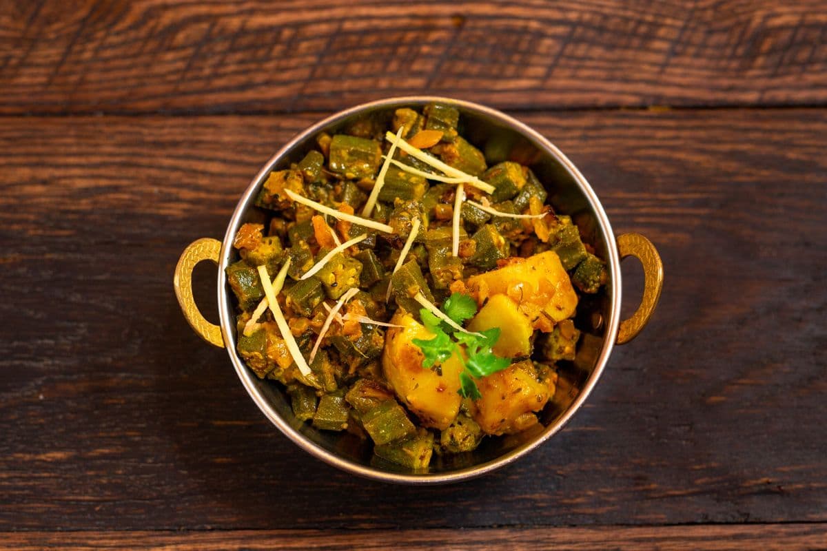 Vegetarian Bhindi Do Pyaza