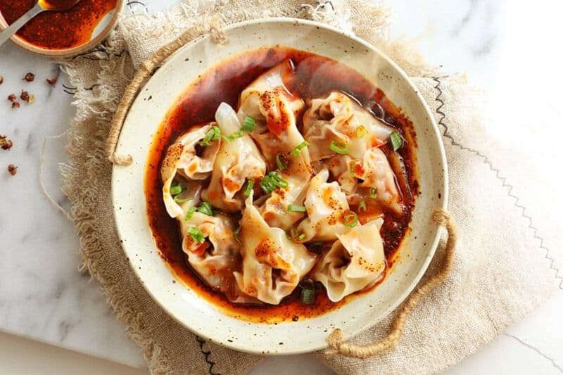 Wanton with Chilli Oil Soup