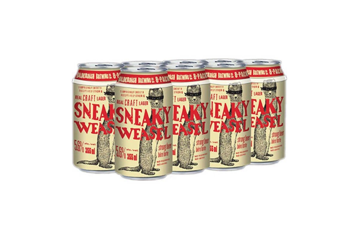 Balderdash Sneaky Weasel Lager (8 x 355 ml)