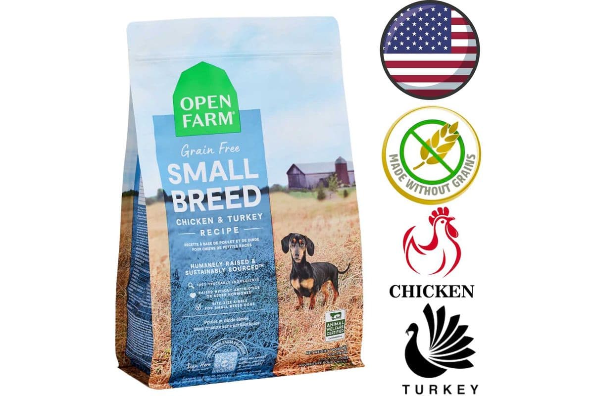 Open Farm - Grain Free Chicken & Turkey Small Breed Dry Dog Food - 4 lb