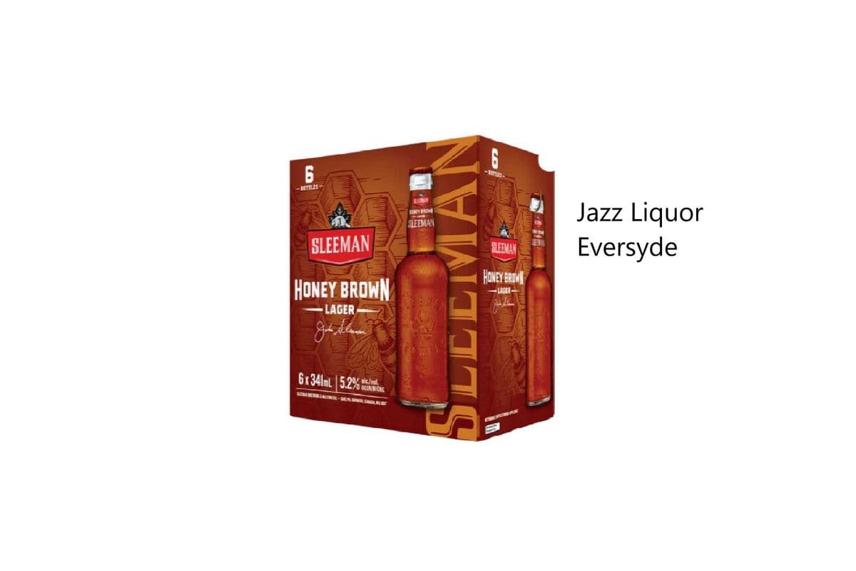 SLEEMAN HONEY BROWN LAGER BOTTLES (1 x 12×341ML)