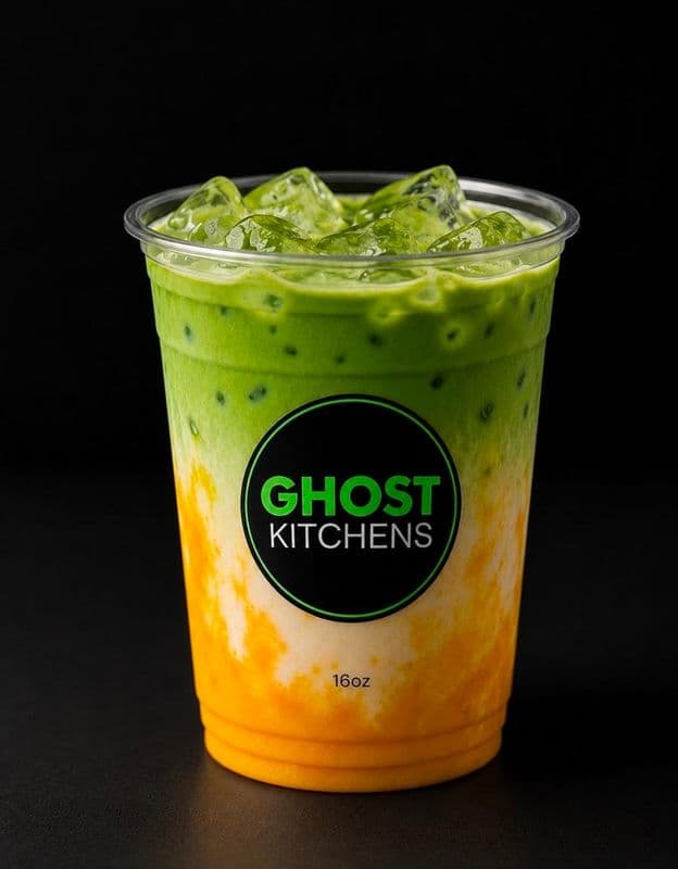 Iced Mango Matcha Latte