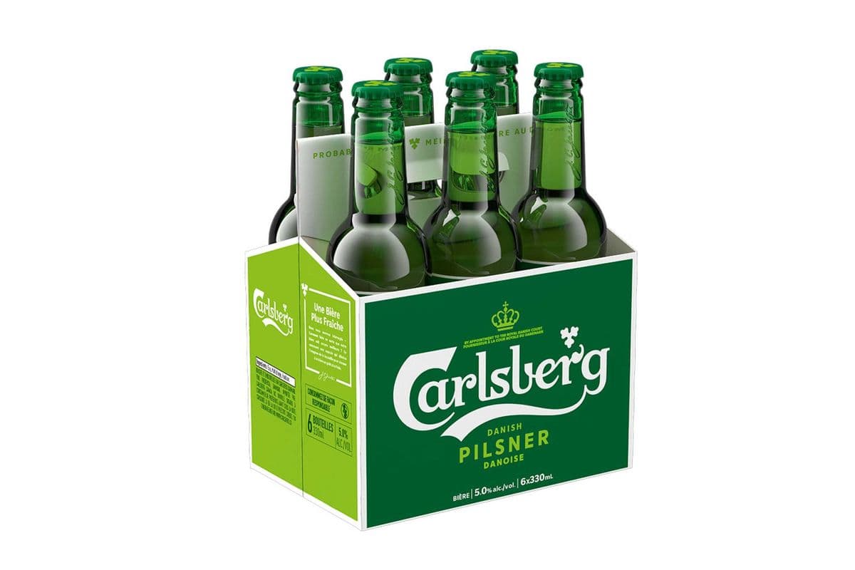 CARLSBERG LAGER 6 BOTTLES(330ML) (1 x 330ML)
