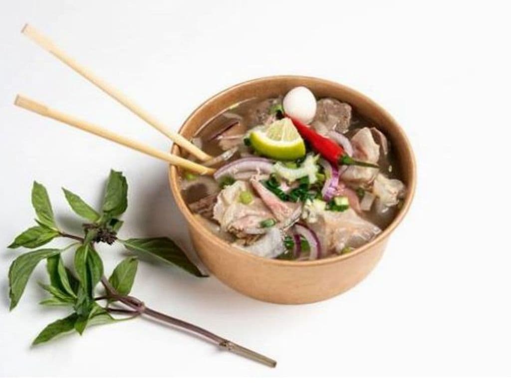Pho in beef broth