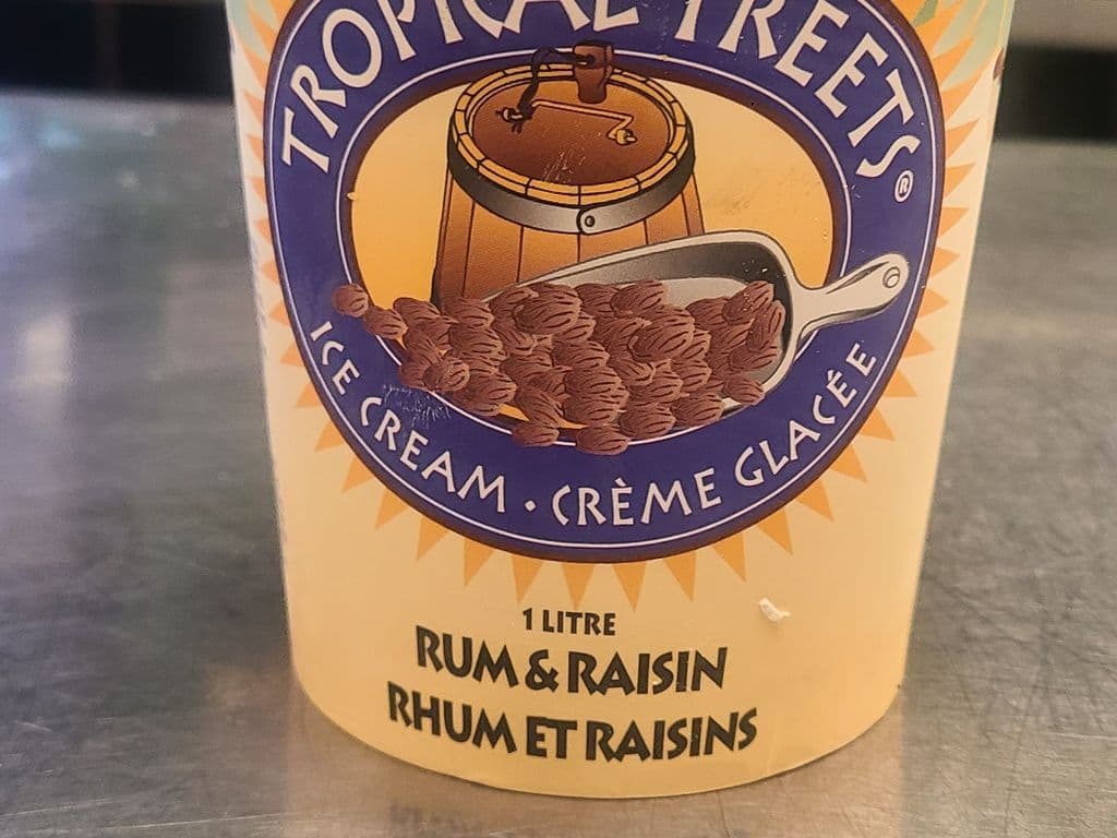 Rum Raisin ice cream