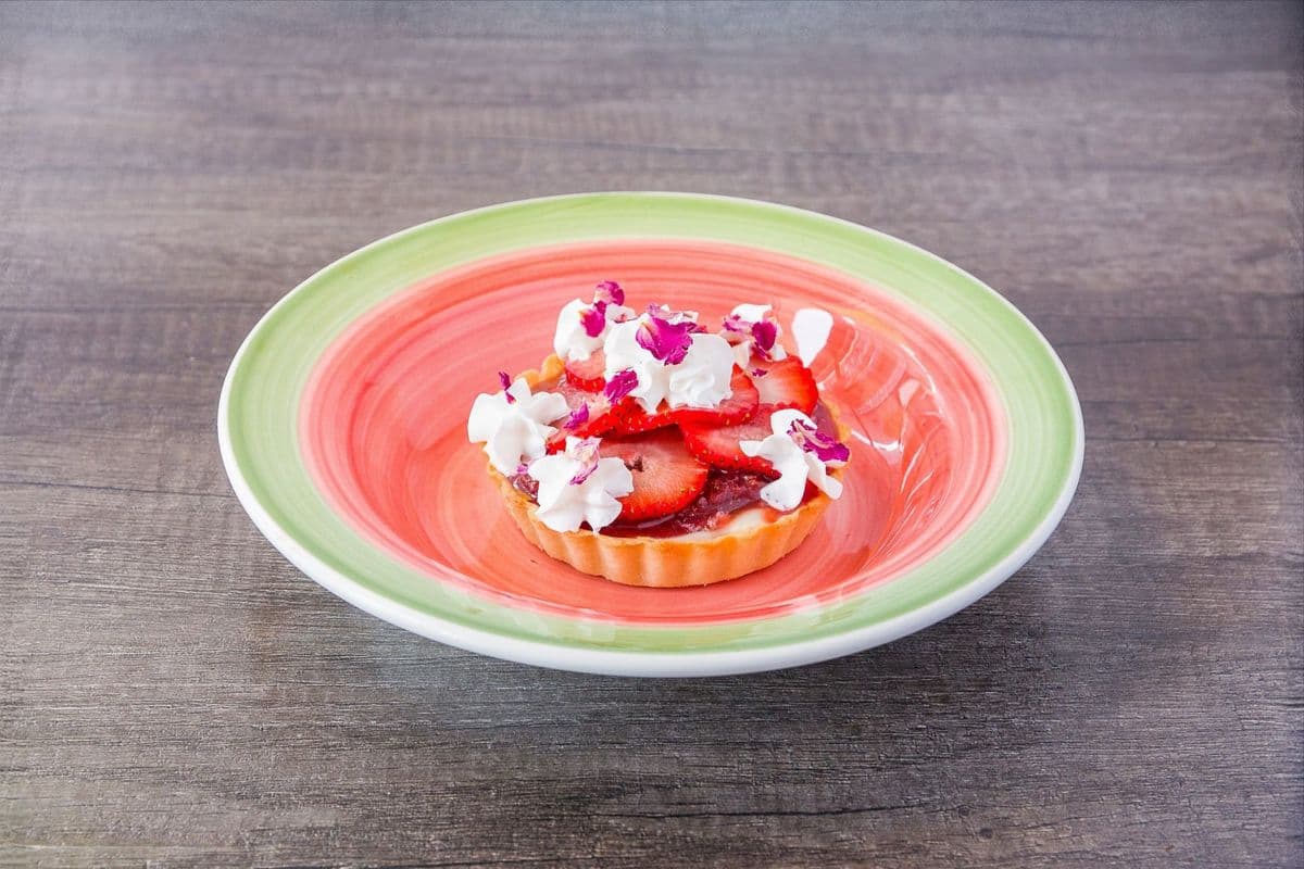 Strawberry and Rose Tart