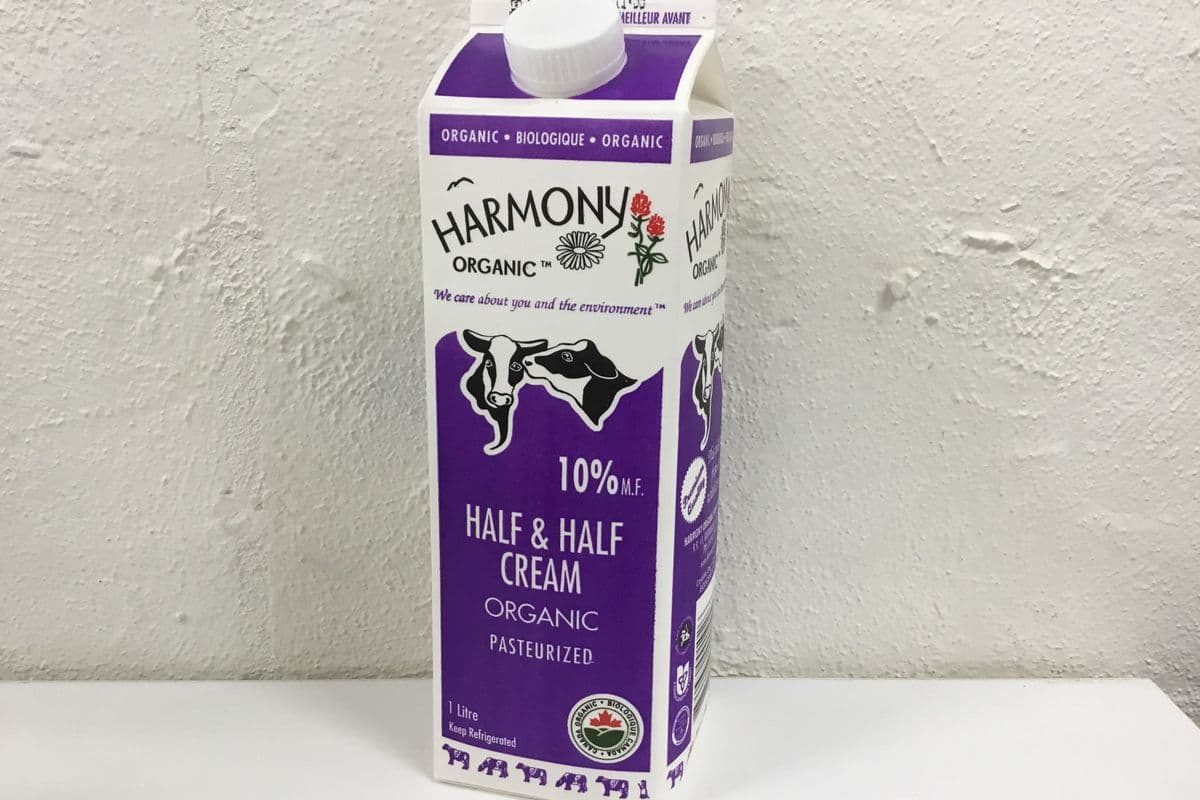 Harmony Organic Half & Half Cream 10% Carton (1 L)