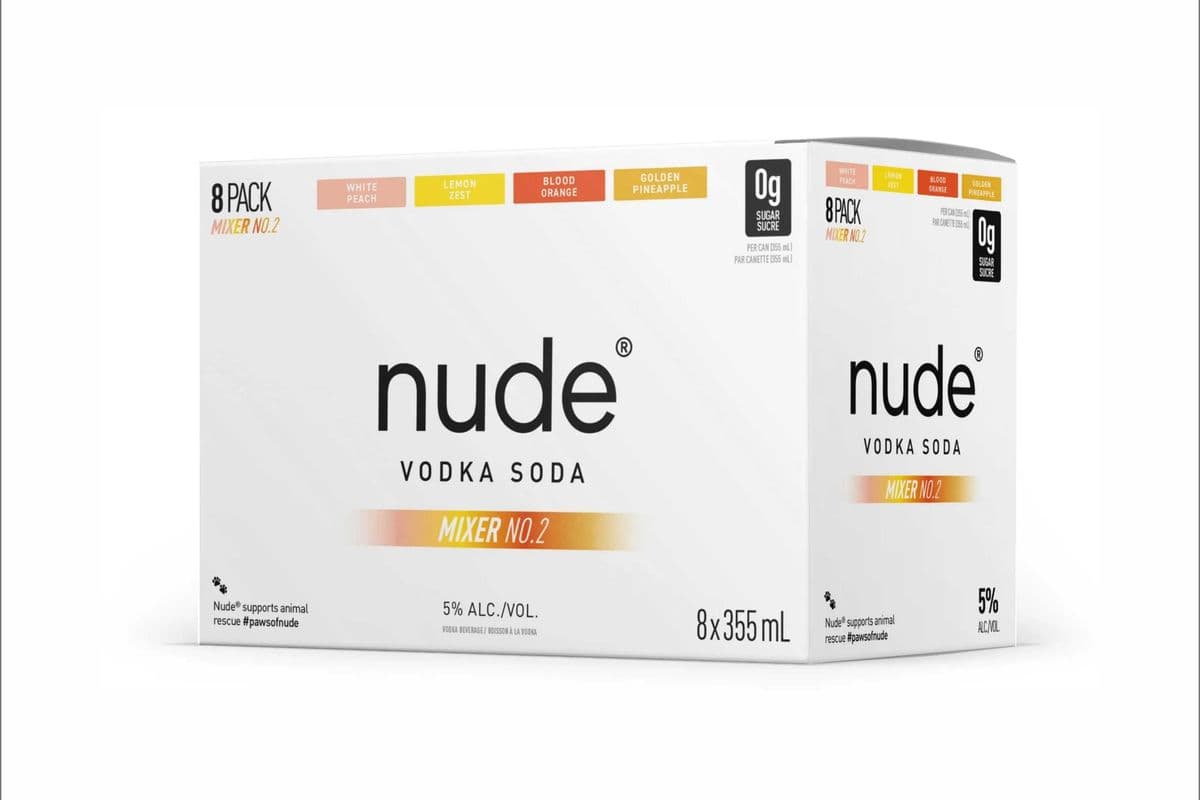 Nude Vodka Soda Mixer No2 pack 8 can (8 x 355ml)