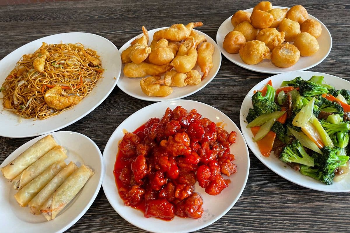 Dinner for 5 (6 dishes plus extra spring roll )