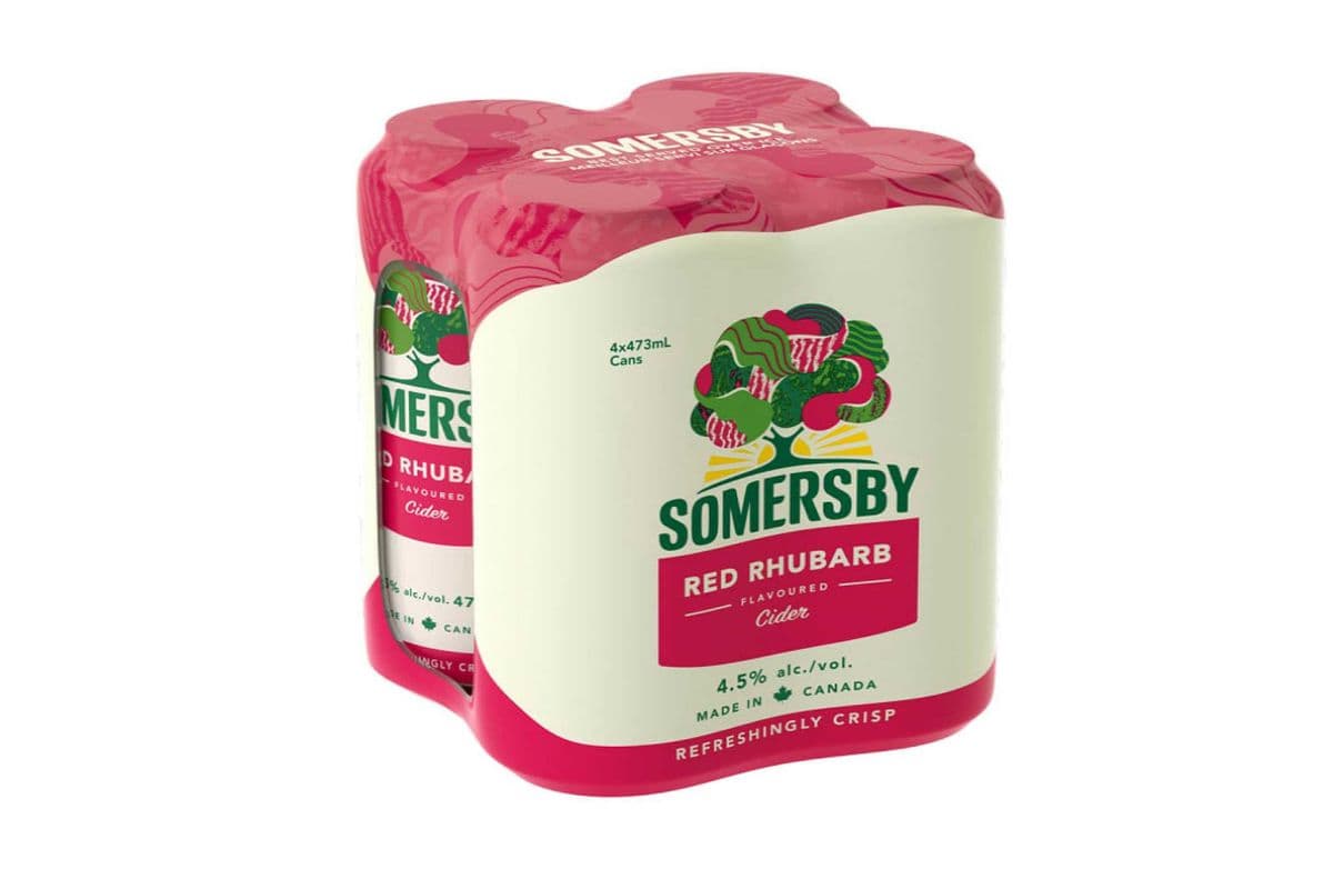 SOMERSBY RED RHUBARB 4 CAN (1 x 473 ML)
