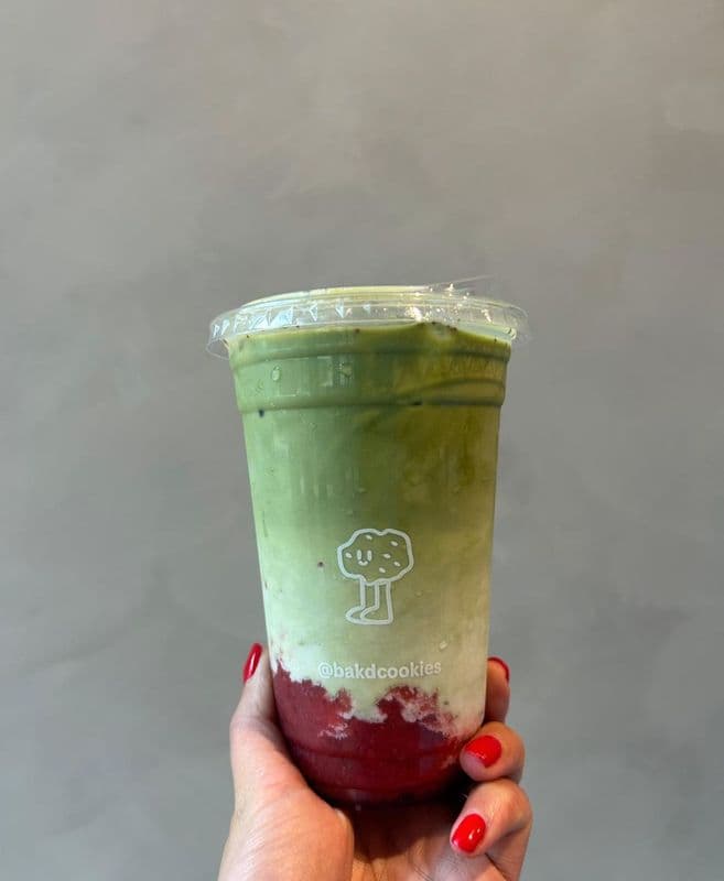 Iced Strawberry Matcha Latte