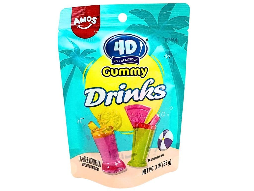 Amos 4D Gummy Drinks 85g Candies