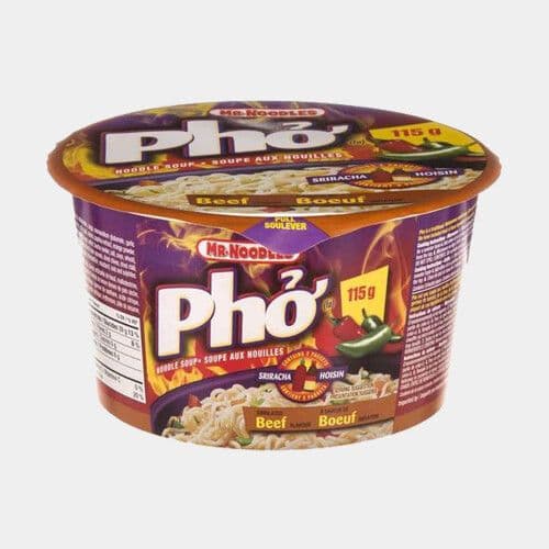 Mr. Noodles Soupe aux nouilles Pho bœuf (115g) / Mr. Noodles Beef Noodle Soup (115g)