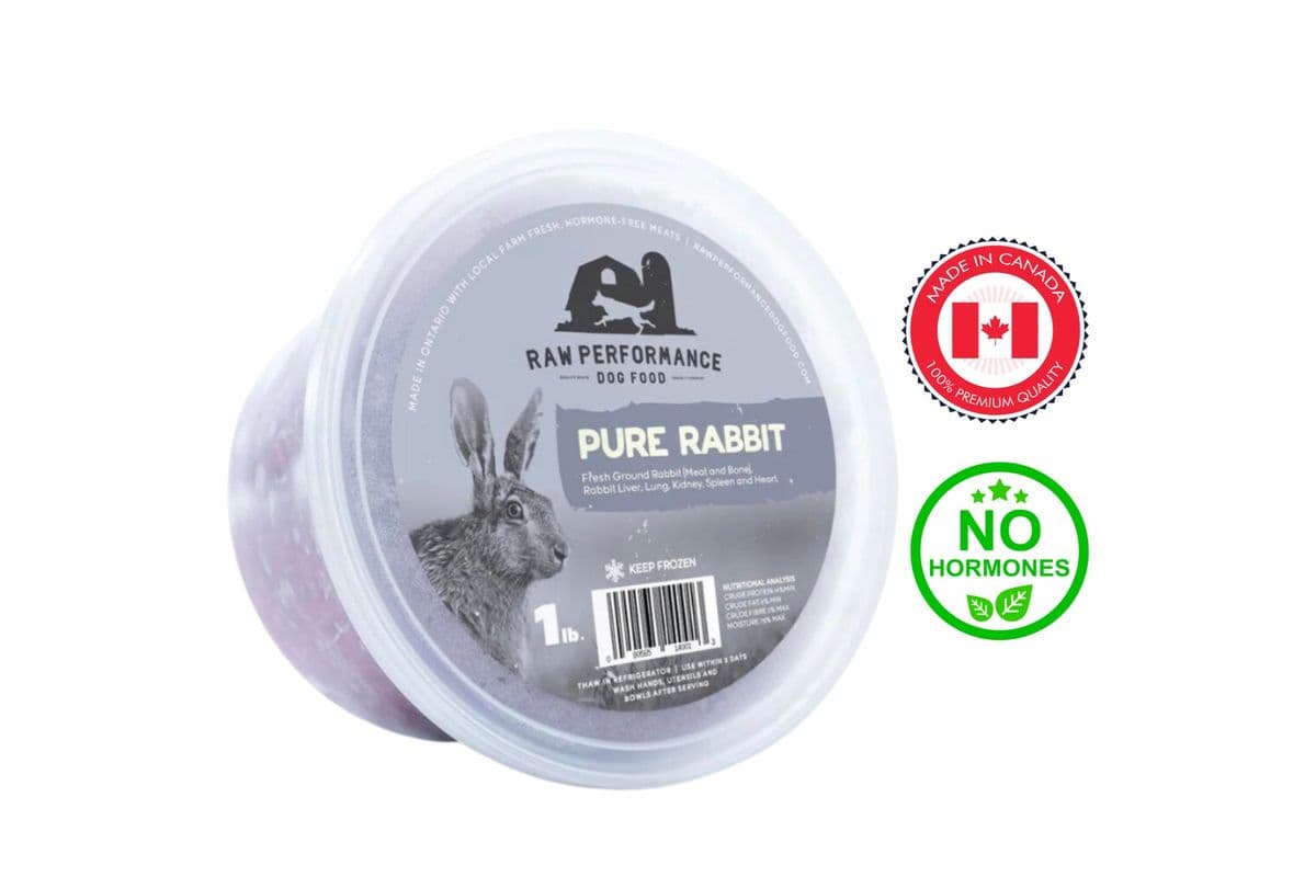 Raw Performance Pure Rabbit Raw Dog Food (1 lb)