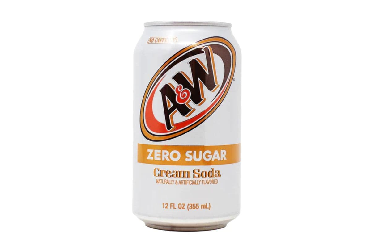 A&W Zero Sugar Cream Soda (355 ml)